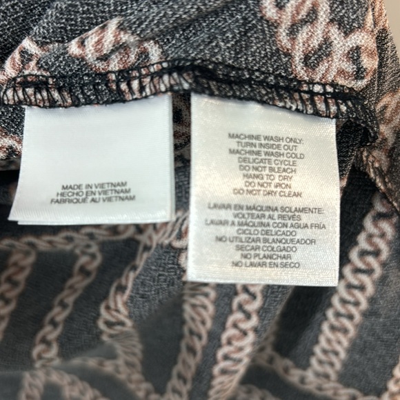 Kasper open cardigan top with chain link metallic detailing in size large. EUC. - Picture 5 of 8